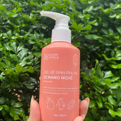 Dung Dịch Vệ Sinh Phụ Nữ Gel x2 Nano Nghệ Cỏ Cây Hoa Lá - Giảm Viêm Ngứa, Khử Mùi, An Toàn Cho Mẹ Bầu - 150ml