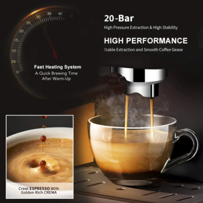 Máy pha cà phê Espresso phiên bản cao cấp thương hiệu BioloMix CM6863 - HÀNG NHẬP KHẨU