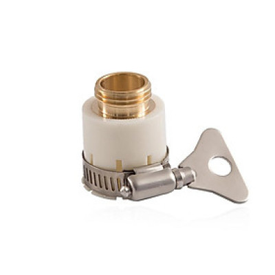 Đầu nối nhanh 16 có đai siết bằng Đồng, Khớp nối nhanh từ vòi nước, Đai siết cổ dê vòi nước, Đai nối vòi nước