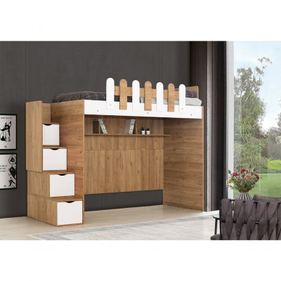 Giường tầng gỗ công nghiệp MDF được ưa chuộng nhất SMLIFE Scalerias