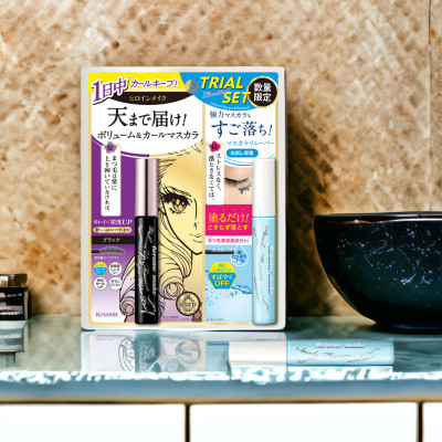 Set 2 Cây Mascara Chuốt Dài Mi Và Tẩy Trang Nhanh Làn Mi Kissme Heroine Make