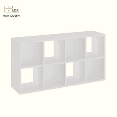 HAPPY FURNITURE , Kệ sách 8 ngăn - CHANN, KSA_101 , 106cm x 28cm x 54cm DxRxC