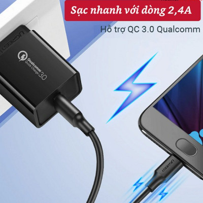 Cáp sạc USB 2.0 sang micro USB dài 25cm Ugreen 60134 - Hàng chính hãng