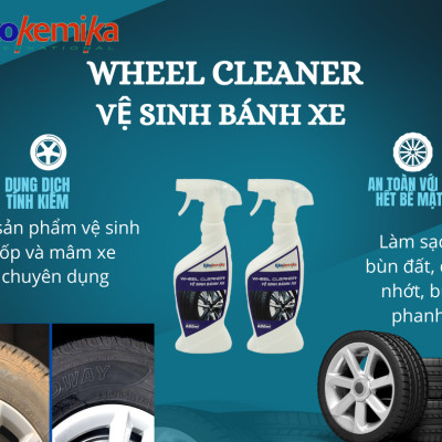 DUNG DỊCH LÀM SẠCH VÀ TẨY Ố VÀNG TRÊN LỐP Ô TÔ, XE MÁY WHEEL CLEANER 600ML THƯƠNG HIỆU EKOKEMIKA