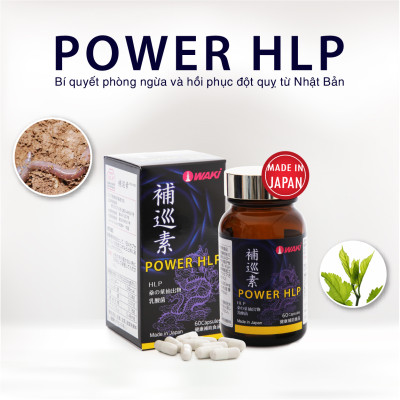 Thực phẩm chức năng Power HLP Hỗ Trợ & Hồi Phục Đột Quỵ (60 viên)