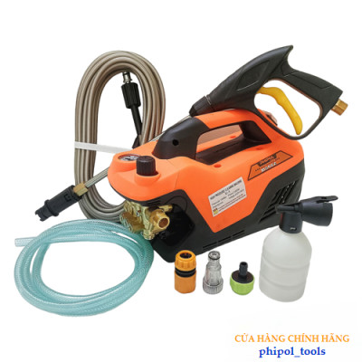 Máy rửa xe lõi đồng công suất 2300W PHIPOL TOOLS QXJ05 tặng kèm nhiều phụ kiện - Hàng Chính Hãng