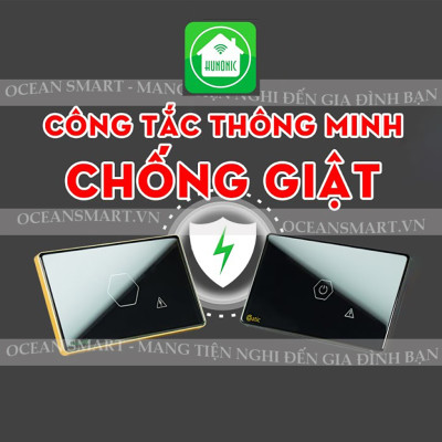 Công Tắc Chống Giật Bình Nóng Lạnh Thông Minh Luxury - CTCG-LUXCN