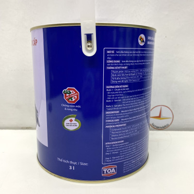 Sơn dầu cao cấp TOA Con Vịt màu trắng MD 111 _ 3L