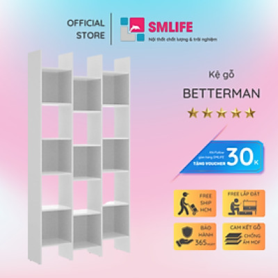 Giá sách gỗ công nghiệp hiện đại SMLIFE Betterman