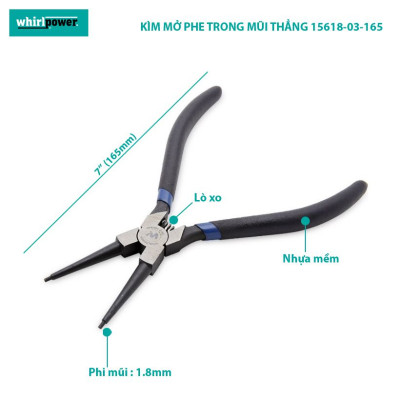 KÌM MỞ PHE TRONG MŨI THẲNG WHIRLPOWER 15618-03-165