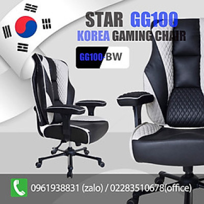 Ghế Game, Ghế Giám đốc cao cấp GG100 Đen Trắng