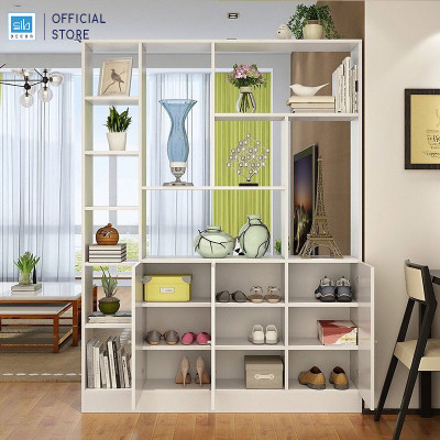 Kệ Gỗ Đa Năng Ngăn Phòng Cải Thiện Phong Thủy Cho Phòng Khách SIB DECOR KG14