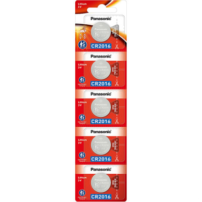 Vỉ Pin nút Panasonic 3V CR-2016/5BN (1 viên/5 viên) - Hàng chính hãng