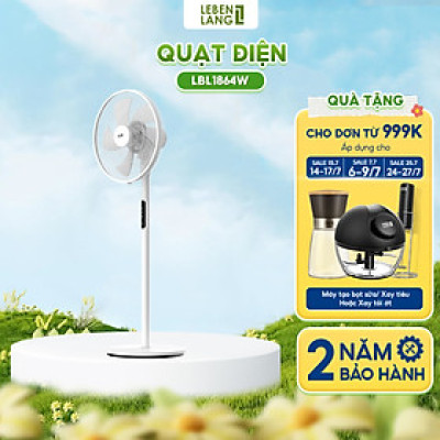 Quạt điện, quạt cây có điều khiển LEBENLANG LBL1864, chế độ hẹn giờ, công suất 60w, bảo hành 2 năm – hàng chính hãng