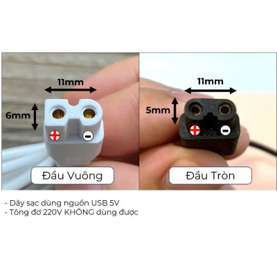 Dây sạc thay thế cho tông đơ KONKA/MISUTA - Hàng chính hãng