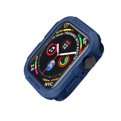 Ốp Case Chống Shock Chống Va Đập Carbon cho Apple Watch Series 4/ 5/ 6/ SE/ 7/ 8/ 9 Size 40/41/44/45mm- Hàng chính hãng