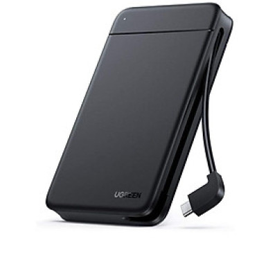 Ugreen UG10904CM352TK tích hợp cáp Type C hỗ trợ 10TB Hộp đựng ổ cứng 2.5 inch - HÀNG CHÍNH HÃNG