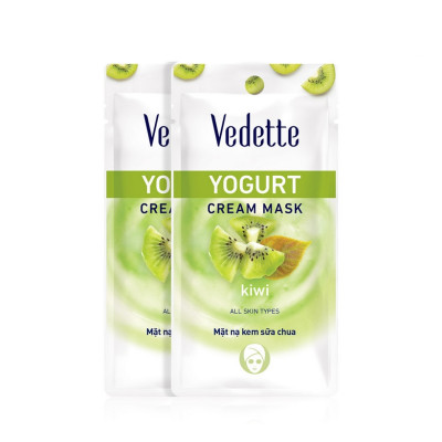Mặt nạ sữa chua kiwi Vedette Yogurt Mask  Kiwi 10ml