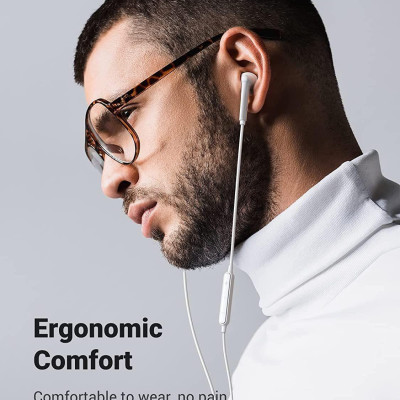 Ugreen UG60700EP101TK USB-C Màu Trắng Tai nghe nhét tai cổng Type-C có điều khiển âm lượng - HÀNG CHÍNH HÃNG