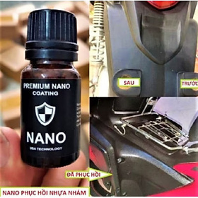 CHAI DUNG DỊCH NANO ĐÁNH BÓNG PHỤC HỒI LÀM MỚI NHỰA NHÁM XE MÁY ÔTÔ NHƯ MỚI HÀNG CHUẨN