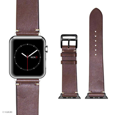 Dây Đeo Apple Watch 41mm 40mm 38mm, Chất Liệu Da Bò Cao Cấp, Phong Cách Vintage Hoài Cổ, Đơn Giản Và Tinh Tế, Tương Thích Các Phiên Bản Series 10/9/8/7/6/5/4/3/2/1/SE/SE2