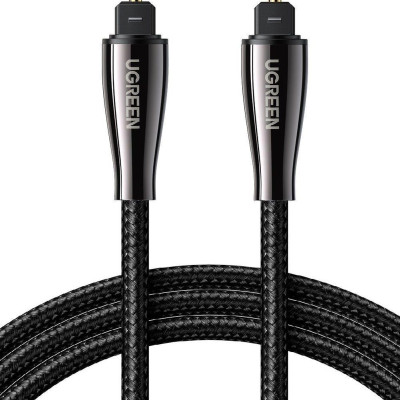Ugreen UG70896AV108TK 2M cáp quang Toslink optical đầu mạ vành 24k màu đen - HÀNG CHÍNH HÃNG