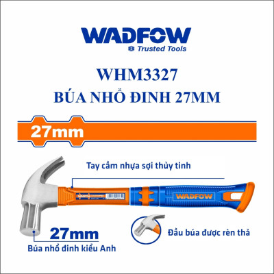 BÚA NHỔ ĐINH 27MM WHM3327 WADFOW - HÀNG CHÍNH HÃNG