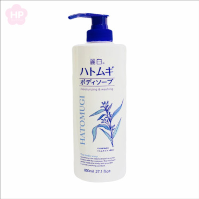 Sữa Tắm Dưỡng Trắng Sáng Da Chiết Xuất Từ Hạt Ý Dĩ Hatomugi 800 mL