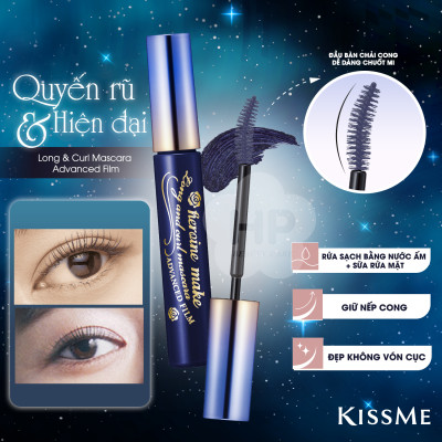 Mascara Dạng Màng Film Nâng Cao Kissme Heroine Make Long & Curl Mascara Advanced Film 59