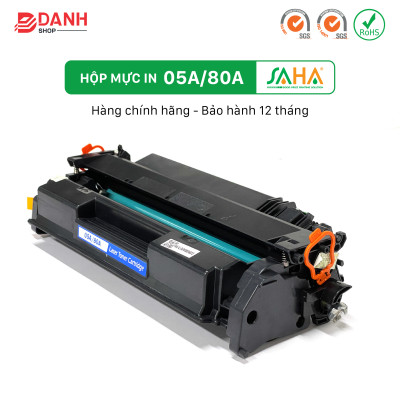 Hộp mực in SAHA 05A/80A (Có chíp) Dùng cho Canon, HP - Chính Hãng SAHA (BOX)