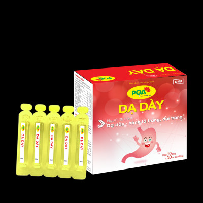 PQA Dạ Dày dạng ống là dược phẩm thảo dược dùng cho người đang bị bệnh dạ dày, tá tràng, viêm đại tràng cấp và mãn tính hỗ trợ hạn chế các triệu chứng tổn thương dạ dày – hành tá tràng, đại tràng