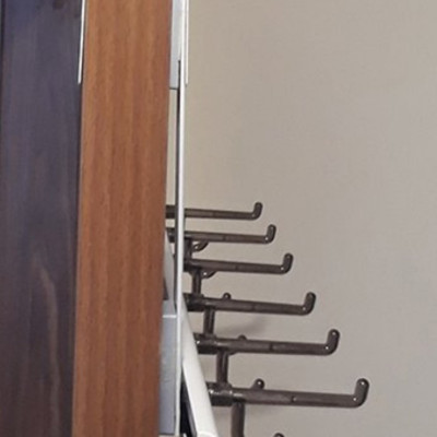 Móc treo quần áo sau cửa không cần khoan Wellex MH607(DR25) hạ 25cm