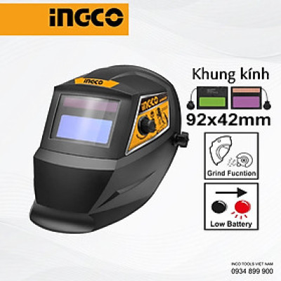 [CHÍNH HÃNG] Mặt nạ hàn tự động AHM008 INGCO