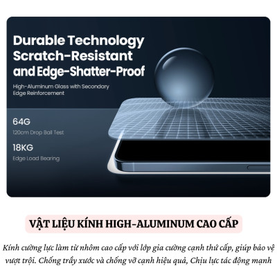 Kính cường lực chống nhìn trộm Full viền kèm khung Nillkin Guardian cho iPhone 16 Pro Max/16 Pro - Hàng nhập khẩu