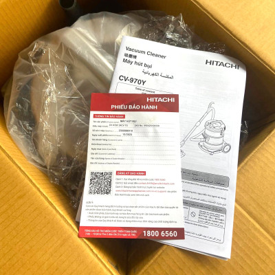 Máy hút bụi công nghiệp Hitachi CV-970Y 24CV TG dung tích 21L công suất 2200W xuất xứ Thái Lan - Hàng chính hãng