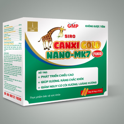 Lisse Siro canxi gold Fukid -Hộp 20 ống- Bổ Sung Canxi , Giúp Bé Ăn Ngon , Phát Triền Chiều Cao Tối Ưu