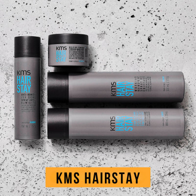 Gôm Tạo Kiểu Giữ Nếp Mạnh Mẽ Goldwell KMS Finishing Hairstay Nhanh Khô, Giữ Nếp Lâu Không Dính 300ml