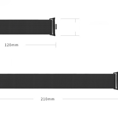 Dây Thép Milan Loop Từ Tính cho Redmi Watch 5 / Redmi Watch 4 / Xiaomi Mi Band 8 Pro / Xiaomi Mi Band 9 Pro - Hàng Chính Hãng