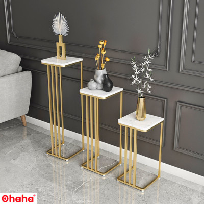 KỆ TRANG TRÍ PHÒNG KHÁCH SANG TRỌNG CAO CẤP OHAHA - KTT030