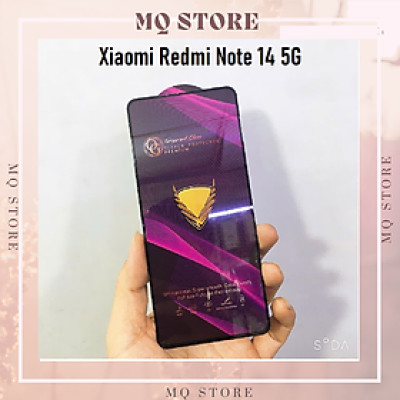 Kính cường lực Xiaomi Redmi Note 14 5G full màn hình OG tím,chống trầy xướt ( hàng chính hãng)