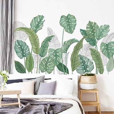 Sticker Giấy Dán Tường Decal Dán tường Mẫu Hoa Lá Cực Xinh ZH001
