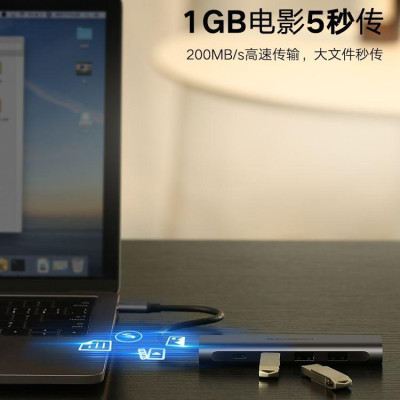 Ugreen UG50979CM136TK Bộ chuyển đổi TYPE C sang 4 USB 3.0 + hỗ trợ nguồn MICRO USB - HÀNG CHÍNH HÃNG