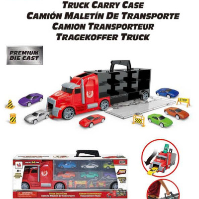 TOYSTAR - 666-11K Bộ mô hình xe ô tô chuyên chở gồm 6 ô tô (KT 42.5x9.5x15cm)