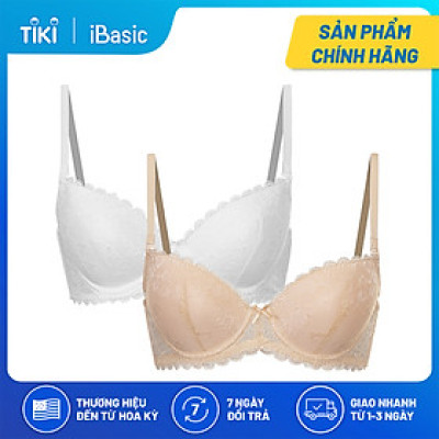 Combo 2 áo ngực demi mút vừa ren iBasic VA086