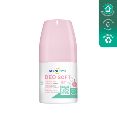 Lăn khử mùi, chống mùi không cồn cho da nhạy cảm Stanhome Deo Soft 50ml