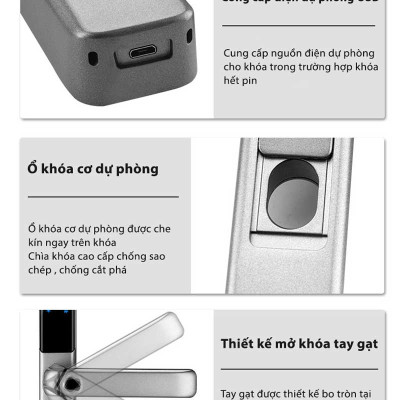 Khóa thông minh cửa nhôm Kitos KT-AL650