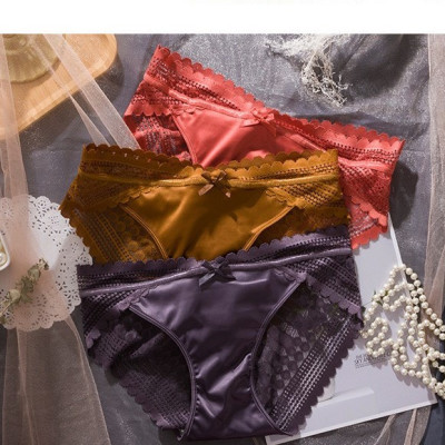 Combo 5 quần lót nữ phi lụa phối ren 268