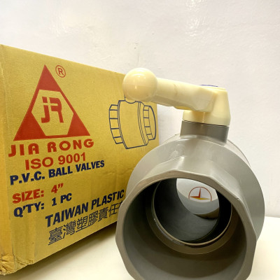 Van 114 tay trắng nhựa PVC Jiarong ( 4" )