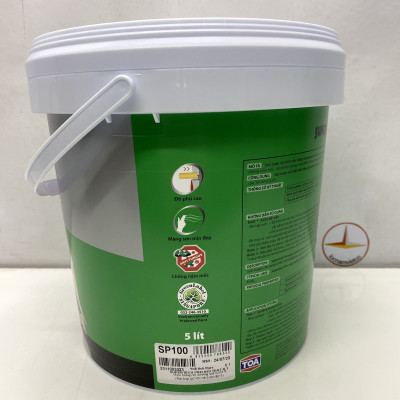 Sơn Nước Toa Supertech nội thất siêu trắng _5L