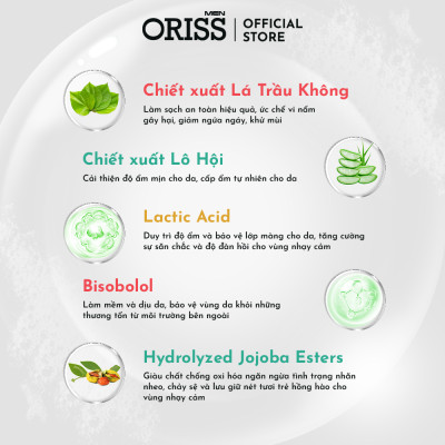 Dung Dịch Vệ Sinh Chuyên Biệt Dành Cho Nam Giới Dạng Bọt Oriss Men Gentlemen 120ml/chai